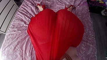 I have to fuck my wife's huge ass in her bitch evening dress!