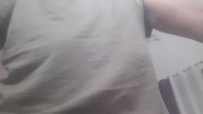 Touching my cock on the couch