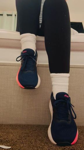 Sweaty feet straight after run! 👣