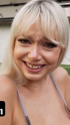 PervMom - Busty Blonde Milf Jessica Starling Lets Her Horny Stepson Titty Fuck Her In The Pool   Clip 1