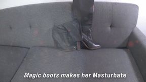 Magic boots make Eve masturbate 1