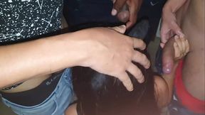 Mamei muitos caras na festa de niversario da minha amiga