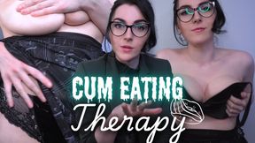 Cum Swallowing Edging Therapy: A Topless Session