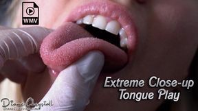 Dentist tongue play in xtreme closeup WMV