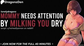 Lonely DragonzASMR's sweet MILF babysitter needs your cream pie to feel better