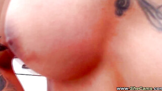 Horny Trans Fapping Her Enormous Dick