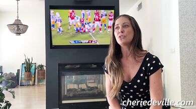 Bouncing through the big game stepmom takes it all in cowgirl
