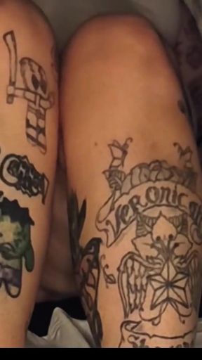 Massaging and Fucking a Thick Tattooed Milf with Big Tits   Clip 2