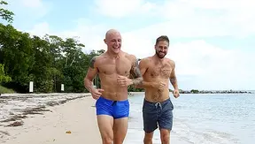 Wesley Woods Devours Trevor Lasters Cock on Beach Before Bareback Ride – GayPornBeath