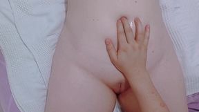 fetish big orgasm masturbating his navel