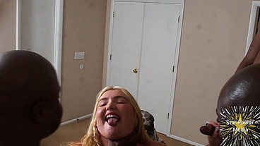 Curvy BBW Takes on Multiple Black Lovers