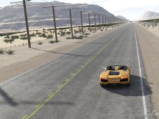 Ghetto Cutie with Thick Thick Rides Top Don BBC In Yellow Lamborghini - SassyComics