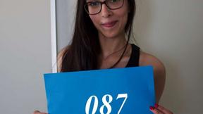 ”Ashely Ocean at her first porn casting”