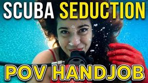 VIOLETA S SCUBA SEDUCTION - UNDERWATER POV HANDJOB WITH MASK REMOVAL AND FACIAL