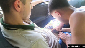 Leo Giok fucks his passenger Talex Madriz for sniffing his undies