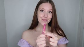 Juicy Pink Lip Gloss and a Uvula Show Deep in my Throat WMV (SD)