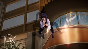Horny 3D Game Babe Gets Cocksucked And Fucked By Scary Monster