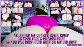Twerking My 60 Inch Royal Rump In Your Face And On Your Dick So You Can Big A Big Nut On My Big Butt 720x480 MP4