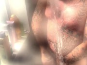 caught jerking , lets me watch him cum
