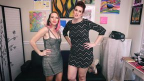 DISCOUNTED CLIP- Double Ballbusting by Goddess Vicky and Mila