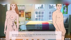Good boy in ass, bad boy in pussy. 3D porn cartoon sex
