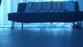 SEXY Pink boots with fishnet stockings, beautiful feet right?