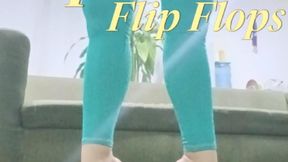 Walking in flip-flops, standing on tiptoes with flip-flops dangling (2)