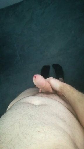 Chubby Juicy Femboy Strokes &amp; Slaps His Hard Uncut Cock