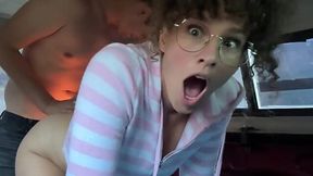 car amd public and with curly milf stepmom till creampie