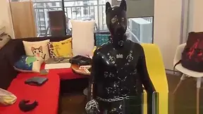 Rubber Pup Bondage