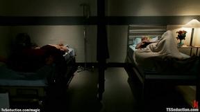 ”Hot ass ebony Tranny fucks patient”