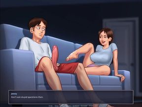 [Gameplay] Summertime Saga - Jenny Finally fucked me on webcam