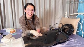 Perfect Mummification with Anal Play, Nipple Play and Handjob!