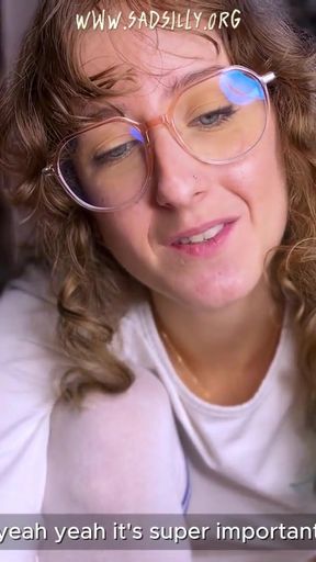 JOI - Your Fitness Coach is passionate about your dick - French geek girl - ENG SUB   Clip 1