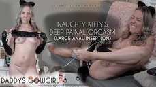 Naughty Kitty's DEEP PAINAL ORGASM
