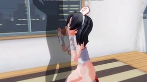 3D Hentai Skinny Nurse Gives a Blowjob to a Patient