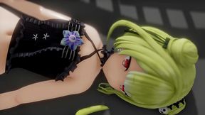 uruha rushia bondage hentai bdsm aphrodisiac sex hololive mmd 3d blonde hair