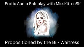 Erotic Audio Roleplay: Propositioned by the Bi Waitress