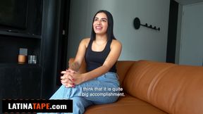 This LATINA TEEN and her STEPSISTER decided to join my ROUGH taboo THREESOME just to taste my CUM