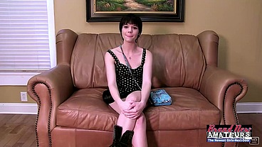 Tiny Babe Cora Is Swallowing Da Director's Milk 4 Da Role!