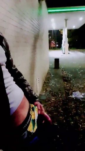 Slutboyben Cam4 Brainfukked Outdoor Pig II Gas Station Cumshot