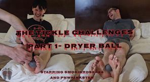 The Tickle Challenges Part 1- Dryer Ball- Starring Smokinrose444 and Pnwkinkster