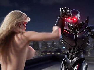 Adventures of two undressed and lesbo SUPERHEROINES (CG Animation-**ai-created**)