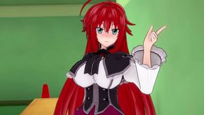 Rias Gremory sex in the Library - DXD NTR Madness Series