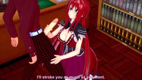 Rias Gremory sex in the Library - DXD NTR Madness Series