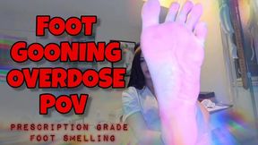 POV Foot Gooning Overdose – Hospitalized Foot Addict Gets Doctor's Prescription Sock & Sweaty Feet Smelling