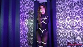 Pole Dancer Bound and Gagged