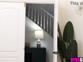 Lesbo stepdaughter caught masturbating by stepmom