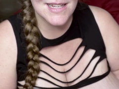 Big boob brunette masturbates on webcam