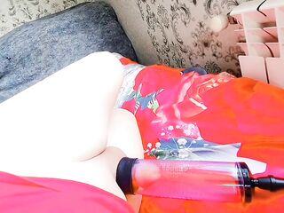 OILED KNEELING Ladyboy Smooth White Skin Cute Legs Hawt Large Breasts Natural Angel Sissy Femboy Model